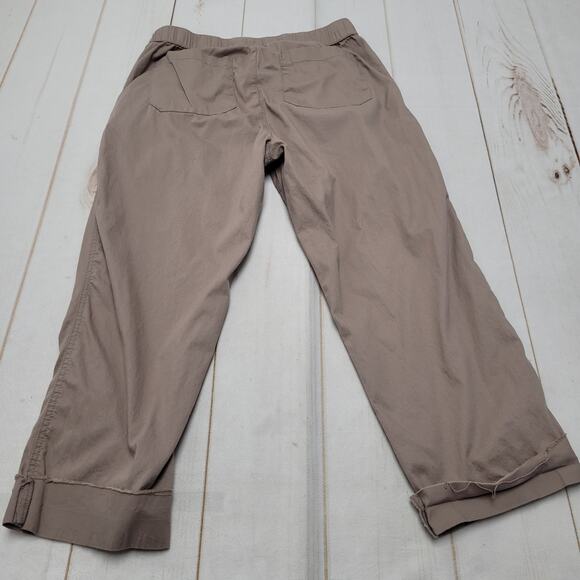 Pact classic woven twill cotton roll up pants straight drawstring minimalist - Picture 7 of 11